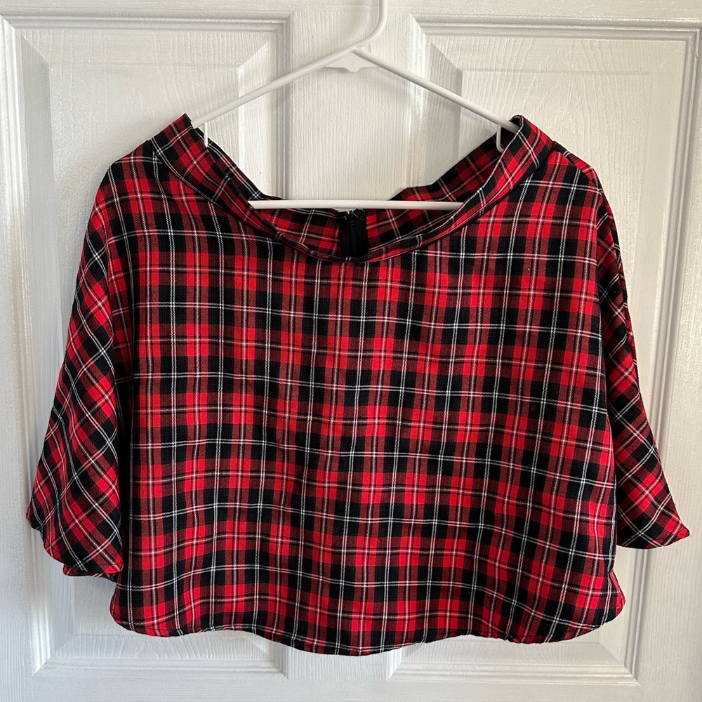 Red plaid Mini Skirt